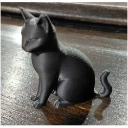 Modern Cat Figurine 3D Printed – Home Decoration